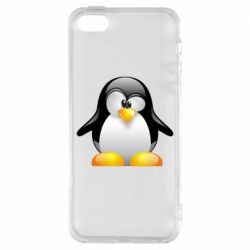 Чехол из раздела Linux Пингвинчик для Apple iPhone SE - FATLINE Чехол из раздела Linux Пингвинчик для Apple iPhone SE