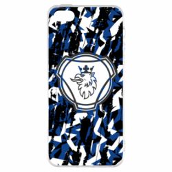 Чехол из раздела Грузовики Scania logo and grunge для Apple iPhone SE