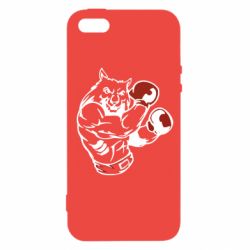 Чехол из раздела Волк The Wolf Boxer для Apple iPhone SE - FATLINE Чехол из раздела Волк The Wolf Boxer для Apple iPhone SE