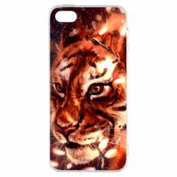 Чехол из раздела Тигр Тигр и гирлянда для Apple iPhone SE