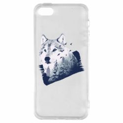 Чехол из раздела Волк Wolf and forest для Apple iPhone SE