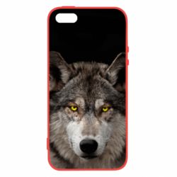 Чехол из раздела Волк Wolf with yellow eyes для Apple iPhone SE