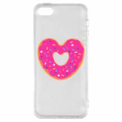 Чохол з розділу Пончики Я люблю пончик для Apple iPhone SE - FATLINE Чохол з розділу Пончики Я люблю пончик для Apple iPhone SE