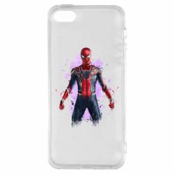 Чехол из раздела Человек-паук Железный человек паук для Apple iPhone SE - FATLINE Чехол из раздела Человек-паук Железный человек паук для Apple iPhone SE