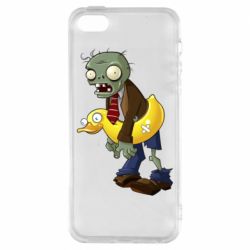 Чехол из раздела Plants vs. Zombies Zombie with a duck для Apple iPhone SE - FATLINE Чехол из раздела Plants vs. Zombies Zombie with a duck для Apple iPhone SE