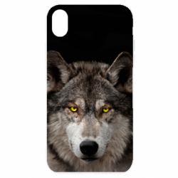 Чехол из раздела Волк Wolf with yellow eyes для Apple iPhone XR
