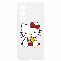 Чохол з розділу Hello Kitty Kitty з букетиком для OnePlus Nord2 5G - FATLINE Чохол з розділу Hello Kitty Kitty з букетиком для OnePlus Nord2 5G