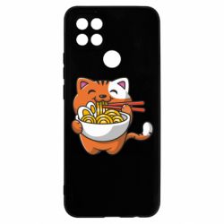 Чохол з розділу Кіт Cat and Ramen для Oppo A15s/A15 - FATLINE Чохол з розділу Кіт Cat and Ramen для Oppo A15s/A15
