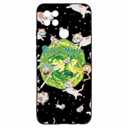 Чохол з розділу Кіт Rick and Morty Schrodinger cats and Einstein для Oppo A15s/A15 - FATLINE Чохол з розділу Кіт Rick and Morty Schrodinger cats and Einstein для Oppo A15s/A15