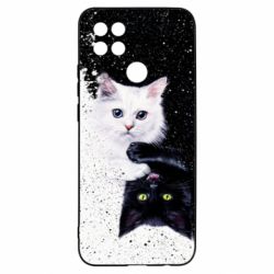 Чохол з розділу Кіт Yin and Yang cats для Oppo A15s/A15 - FATLINE Чохол з розділу Кіт Yin and Yang cats для Oppo A15s/A15