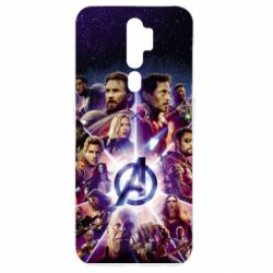 Чехол из раздела Мстители Avengers heroes and logo endgame для Oppo A5/A9 2020 - FATLINE Чехол из раздела Мстители Avengers heroes and logo endgame для Oppo A5/A9 2020