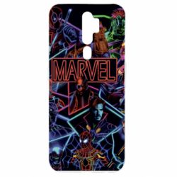 Чехол из раздела Мстители Marvel neon art pattern для Oppo A5/A9 2020 - FATLINE Чехол из раздела Мстители Marvel neon art pattern для Oppo A5/A9 2020