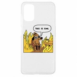 Чехол из раздела Собака This is fine для Oppo A52/A72/A92 - FATLINE Чехол из раздела Собака This is fine для Oppo A52/A72/A92