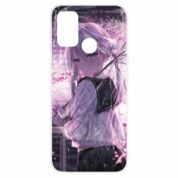 Чехол из раздела Аниме Anime girl and sakura для Oppo A53/A32/A33
