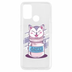 Чехол из раздела iBruster AntiDepressant Cat для Oppo A53/A32/A33 - FATLINE Чехол из раздела iBruster AntiDepressant Cat для Oppo A53/A32/A33