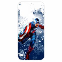 Чехол из раздела Мстители Captain America and splashes для Oppo A53/A32/A33 - FATLINE Чехол из раздела Мстители Captain America and splashes для Oppo A53/A32/A33