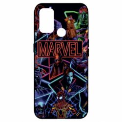 Чехол из раздела Мстители Marvel neon art pattern для Oppo A53/A32/A33 - FATLINE Чехол из раздела Мстители Marvel neon art pattern для Oppo A53/A32/A33