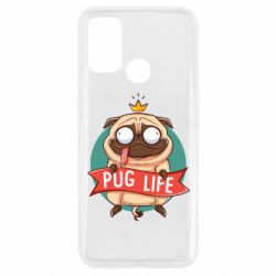 Чехол из раздела Мопс Мопс король для Oppo A53/A32/A33 - FATLINE Чехол из раздела Мопс Мопс король для Oppo A53/A32/A33