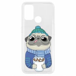 Чехол из раздела Мопс Мопс любит кофе для Oppo A53/A32/A33 - FATLINE Чехол из раздела Мопс Мопс любит кофе для Oppo A53/A32/A33