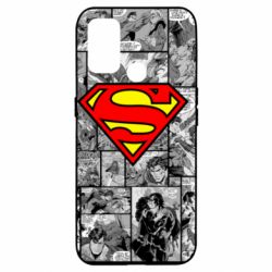 Чехол из раздела DC Superman logo on comics для Oppo A53/A32/A33 - FATLINE Чехол из раздела DC Superman logo on comics для Oppo A53/A32/A33