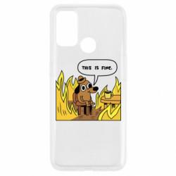 Чохол з розділу Меми This is fine для Oppo A53/A32/A33 - FATLINE Чохол з розділу Меми This is fine для Oppo A53/A32/A33