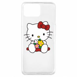 Чехол из раздела Hello Kitty Kitty с букетиком для Oppo A73 - FATLINE Чехол из раздела Hello Kitty Kitty с букетиком для Oppo A73