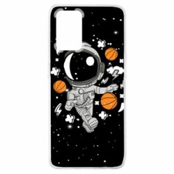 Чехол из раздела Баскетбол Astronaut and basketballs для Oppo A74 4G