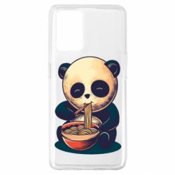 Чехол из раздела Авторские принты Панда ест лапшу для Oppo A74 4G - FATLINE Чехол из раздела Авторские принты Панда ест лапшу для Oppo A74 4G
