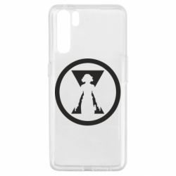 Чехол из раздела Мстители Black Widow logo для Oppo A91/Reno3 - FATLINE Чехол из раздела Мстители Black Widow logo для Oppo A91/Reno3