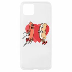 Чехол из раздела 14 Февраля Hot dog love для Oppo A92s - FATLINE Чехол из раздела 14 Февраля Hot dog love для Oppo A92s