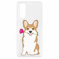 Чехол из раздела Собака Corgi With Flower для Oppo Find X2 - FATLINE Чехол из раздела Собака Corgi With Flower для Oppo Find X2
