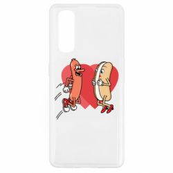 Чехол из раздела 14 Февраля Hot dog love для Oppo Find X2 - FATLINE Чехол из раздела 14 Февраля Hot dog love для Oppo Find X2