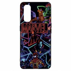 Чехол из раздела Мстители Marvel neon art pattern для Oppo Find X2 - FATLINE Чехол из раздела Мстители Marvel neon art pattern для Oppo Find X2