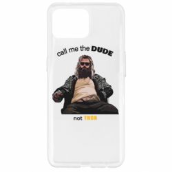 Чехол из раздела Авторские принты Сall me the DUDE not THOR для Oppo Reno 4 Lite - FATLINE Чехол из раздела Авторские принты Сall me the DUDE not THOR для Oppo Reno 4 Lite