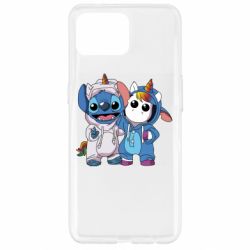 Чехол из раздела Лило и Стич Стич и единорог для Oppo Reno 4 Lite - FATLINE Чехол из раздела Лило и Стич Стич и единорог для Oppo Reno 4 Lite