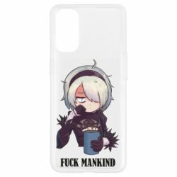 Чехол из раздела NieR: Automata Nier. Fuck Mankind для Oppo Reno 4 - FATLINE Чехол из раздела NieR: Automata Nier. Fuck Mankind для Oppo Reno 4