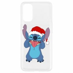 Чехол из раздела Лило и Стич Новогодний Стич для Oppo Reno 4 - FATLINE Чехол из раздела Лило и Стич Новогодний Стич для Oppo Reno 4