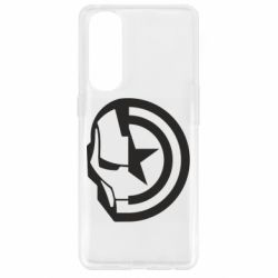 Чехол из раздела Железный человек Iron Man and Captain America для Oppo Reno 4 Pro - FATLINE Чехол из раздела Железный человек Iron Man and Captain America для Oppo Reno 4 Pro