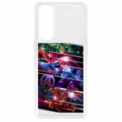 Чехол из раздела Мстители Super power avengers для Oppo Reno 4 Pro - FATLINE Чехол из раздела Мстители Super power avengers для Oppo Reno 4 Pro