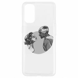 Чехол из раздела ВандаВижен Retro Wanda and Vision для Oppo Reno 4 - FATLINE Чехол из раздела ВандаВижен Retro Wanda and Vision для Oppo Reno 4