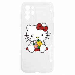 Чехол из раздела Hello Kitty Kitty с букетиком для Oppo Reno 6