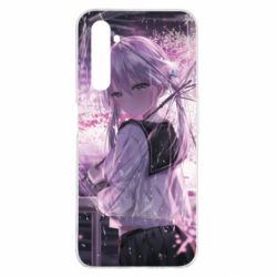 Чехол из раздела Аниме Anime girl and sakura для Realme 6 Pro