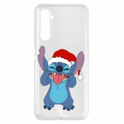 Чехол из раздела Лило и Стич Новогодний Стич для Realme 6 Pro - FATLINE Чехол из раздела Лило и Стич Новогодний Стич для Realme 6 Pro