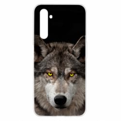 Чехол из раздела Волк Wolf with yellow eyes для Realme 6