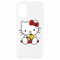 Чехол из раздела Hello Kitty Kitty с букетиком для Realme 7 Pro - FATLINE Чехол из раздела Hello Kitty Kitty с букетиком для Realme 7 Pro