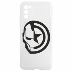 Чехол из раздела Железный человек Iron Man and Captain America для Samsung A03s - FATLINE Чехол из раздела Железный человек Iron Man and Captain America для Samsung A03s