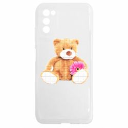 Чехол из раздела Авторские принты Мягкий мишка для Samsung A03s - FATLINE Чехол из раздела Авторские принты Мягкий мишка для Samsung A03s