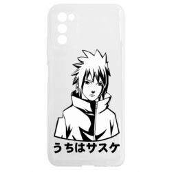 Чехол из раздела Саске Учиха Uchiha Sasuke Black And White Art для Samsung A03s - FATLINE Чехол из раздела Саске Учиха Uchiha Sasuke Black And White Art для Samsung A03s