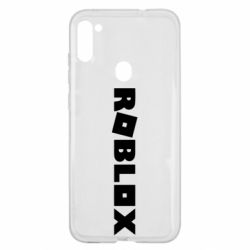 Чехол из раздела Roblox Roblox inscription для Samsung A11/M11 - FATLINE Чехол из раздела Roblox Roblox inscription для Samsung A11/M11