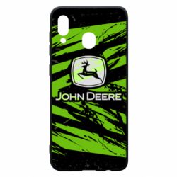 Чехол из раздела Автомобилистам John Deere and green background для Samsung A20 - FATLINE Чехол из раздела Автомобилистам John Deere and green background для Samsung A20